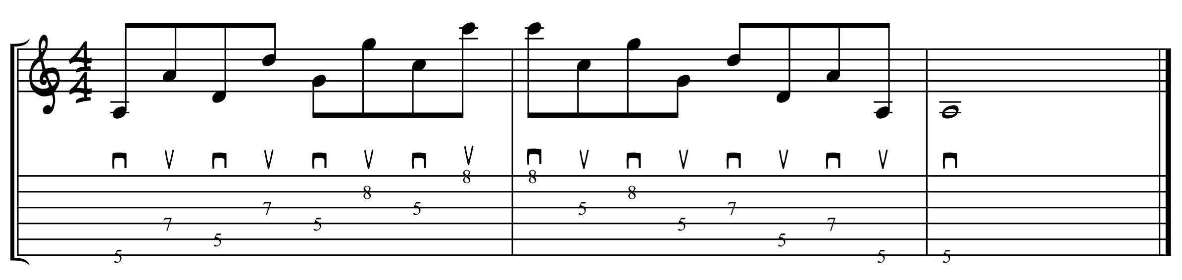 Cross String Alternate Picking Exercise 2