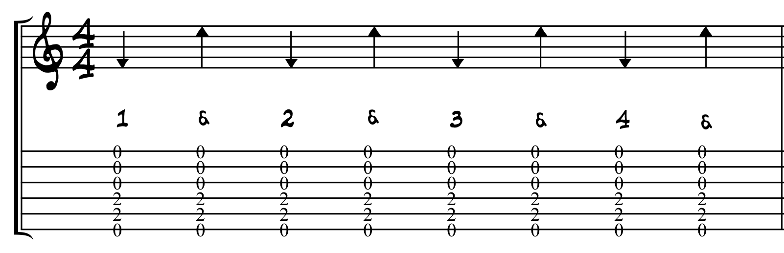 Basic Eighth Note Strum