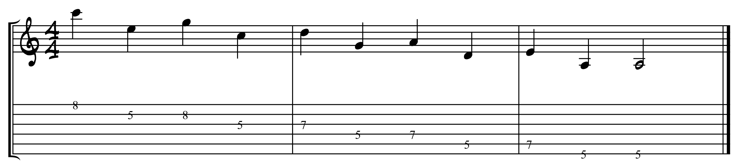 Cross String Picking Exercise 2