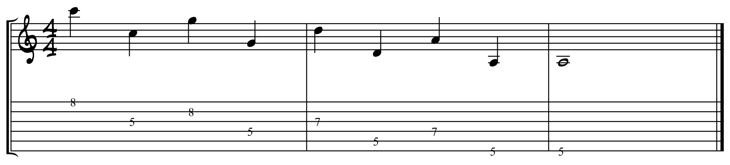 Cross String Picking Exercise 4