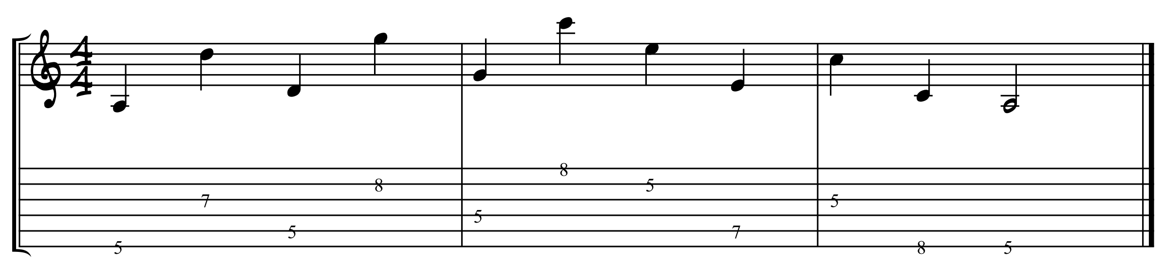 Cross String Picking Exercise 5