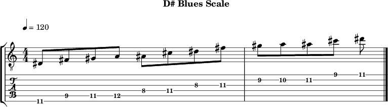 D blues 304 scale