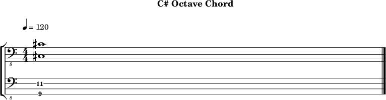 C octave 972