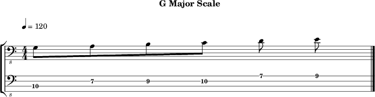 Gmajor 177 scale